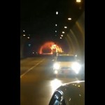 bus se incendió túnel