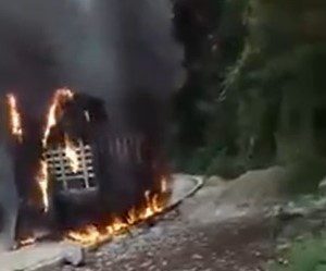 incendio camión por no pago extorsión