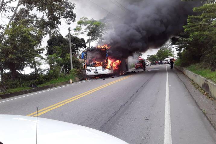 copetran incendio bus copetran
