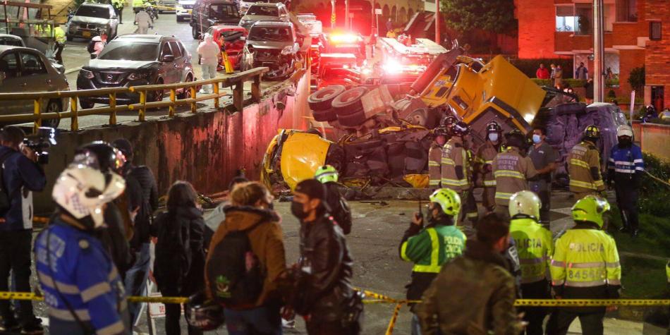 Revelan video del impactante accidente en la avenida Circunvalar en Bogotá.